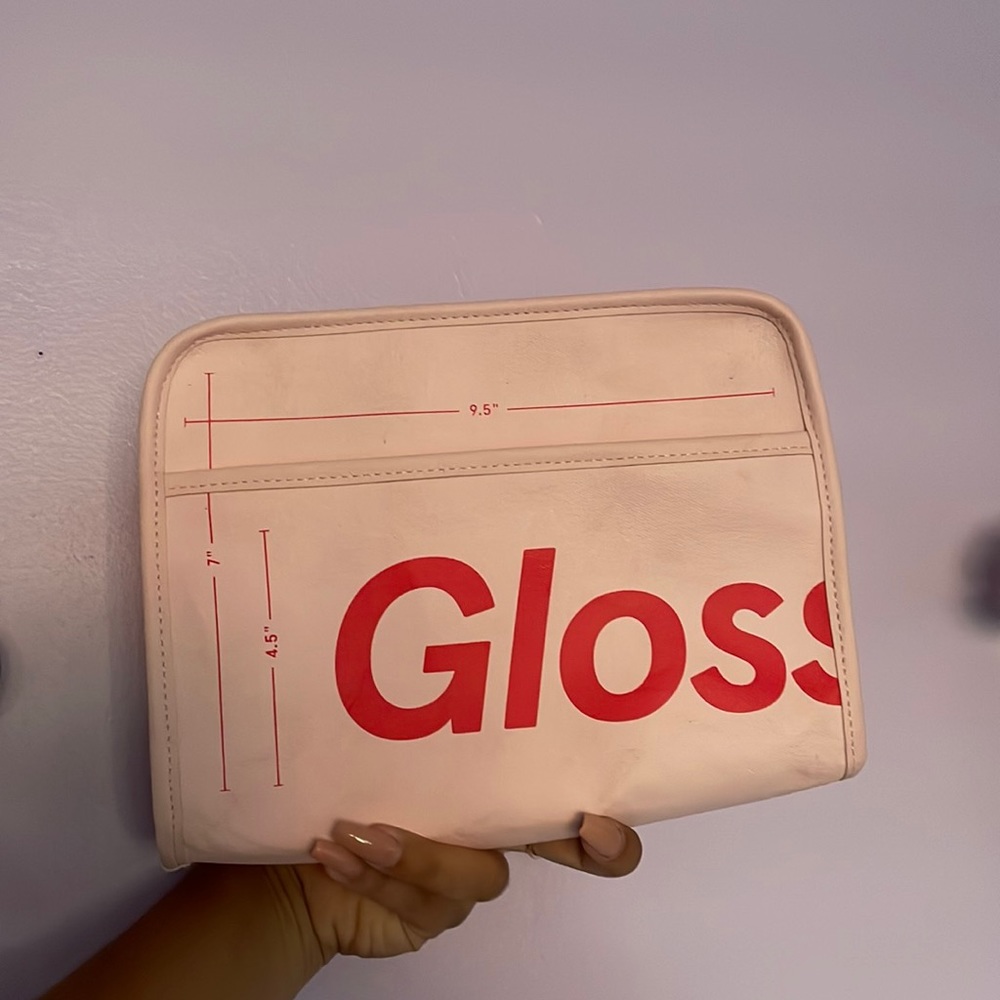 Glossier makeup bag